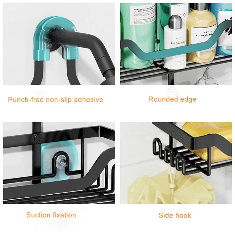 Bathroom Corner Stainless Steel Soap Dish Drain Rack