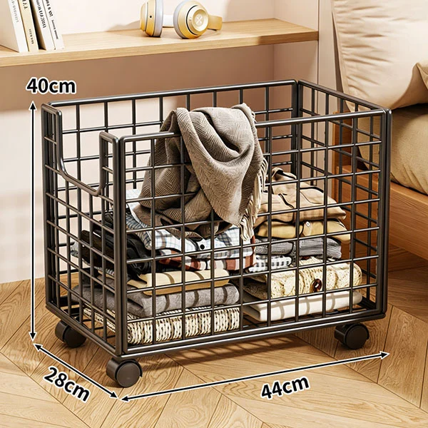 Portable Grid Laundry Basket